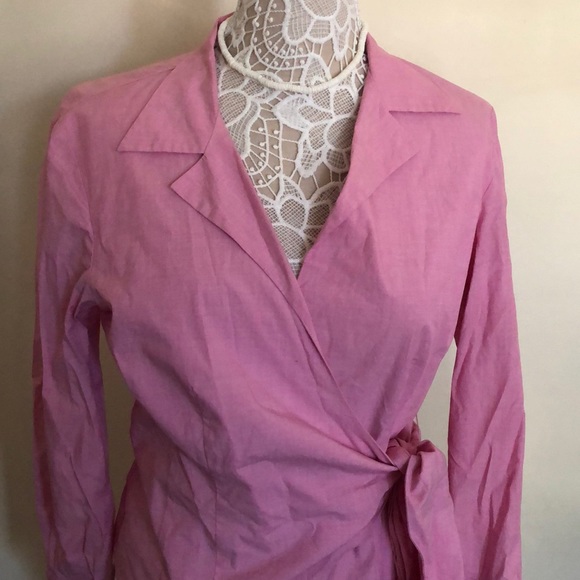 Pink Wrap Shirt - Picture 2 of 4